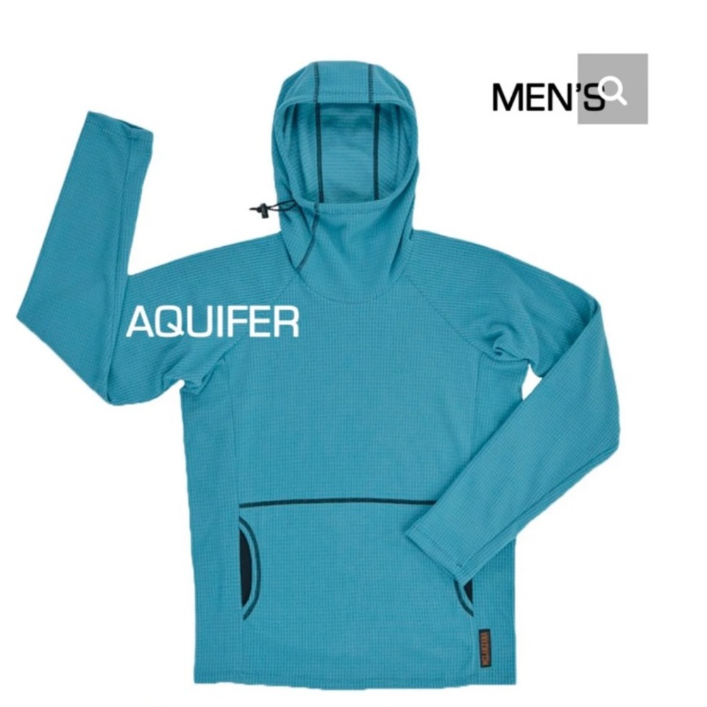 Melanzana Mens Hoodie Aquifer Blue Large